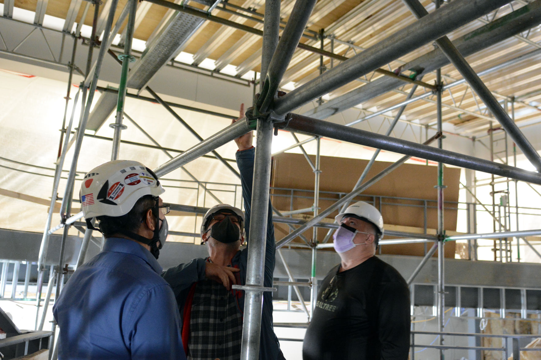 Baraboo school construction tour May 3, 2021